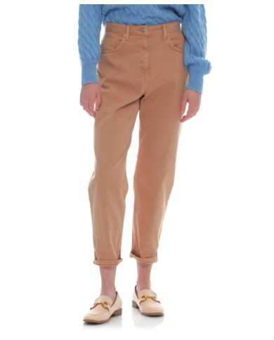 pantalone cannella da donna con gamba larga e risvolti | KOCCA pantalone cannella da donna con gamba larga e risvolti | KOCCA