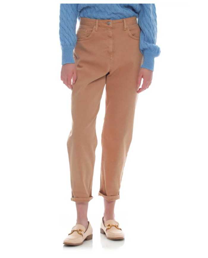 pantalone cannella da donna con gamba larga e risvolti | KOCCA pantalone cannella da donna con gamba larga e risvolti | KOCCA