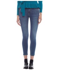 jeans denim medio da donna a vita alta con effetto sbiadito | KOCCA jeans denim medio da donna a vita alta con effetto sbiadito | KOCCA
