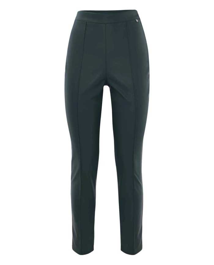pantalone a sigaretta verde malachite da donna a vita alta | KOCCA pantalone a sigaretta verde malachite da donna a vita alta | KOCCA