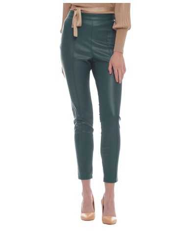 pantalone a sigaretta verde malachite da donna a vita alta | KOCCA pantalone a sigaretta verde malachite da donna a vita alta | KOCCA
