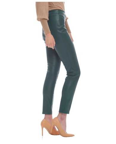 pantalone a sigaretta verde malachite da donna a vita alta | KOCCA pantalone a sigaretta verde malachite da donna a vita alta | KOCCA