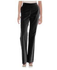 pantalone nero da donna con leggera svasatura in fondo | KOCCA