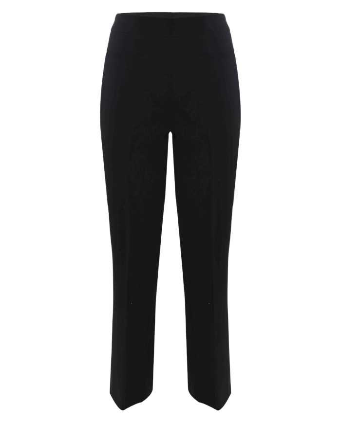 pantalone dritto nero da donna con piega su gamba | KOCCA pantalone dritto nero da donna con piega su gamba | KOCCA