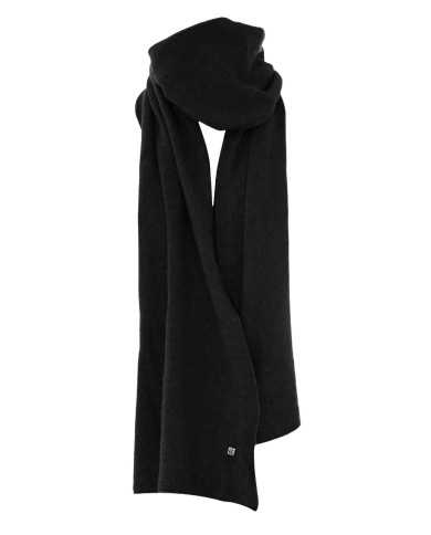 sciarpa nero da donna con fibre miste lana, viscosa e kashmir | KOCCA sciarpa nero da donna con fibre miste lana, viscosa e kashmir | KOCCA