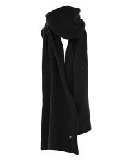 sciarpa nero da donna con fibre miste lana, viscosa e kashmir | KOCCA
