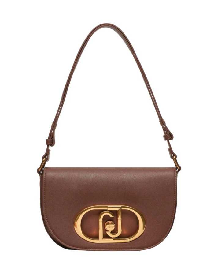 borsa chocolat da donna con fibbia logata alla chiusura | LIU JO borsa chocolat da donna con fibbia logata alla chiusura | LIU JO