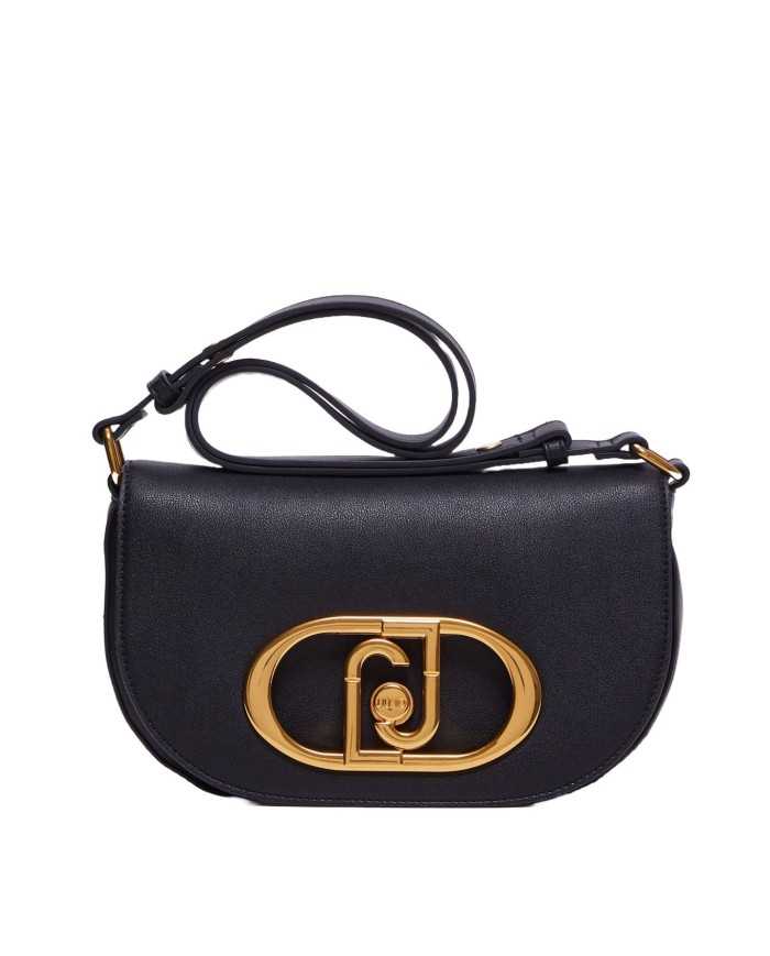borsa nera da donna con fibbia logata alla chiusura | LIU JO borsa nera da donna con fibbia logata alla chiusura | LIU JO