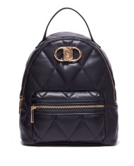 zaino nero da donna con placca logata sostituibile | LIU JO zaino nero da donna con placca logata sostituibile | LIU JO