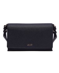 borsa nera donna con logo centrale e pattern interno a cuori | LIU JO borsa nera donna con logo centrale e pattern interno a cuori | LIU JO