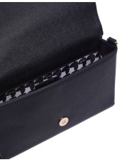 borsa nera donna con logo centrale e pattern interno a cuori | LIU JO borsa nera donna con logo centrale e pattern interno a cuori | LIU JO