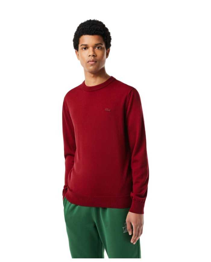 maglia bordeaux da uomo con logo ricamato | LACOSTE maglia bordeaux da uomo con logo ricamato | LACOSTE
