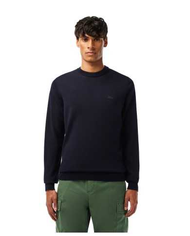 maglia blue navy da uomo con logo ricamato | LACOSTE maglia blue navy da uomo con logo ricamato | LACOSTE