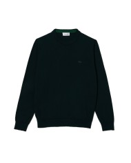 maglia verde da uomo con logo ricamato | LACOSTE