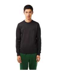 maglia grigia da uomo con logo ricamato | LACOSTE