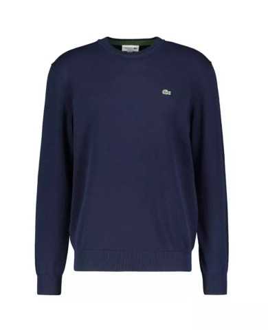 maglia blue navy da uomo con logo ricamato | LACOSTE maglia blue navy da uomo con logo ricamato | LACOSTE