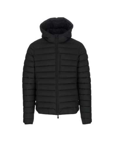 piumino black da uomini waterproof con cappuccio | SAVE THE DUCK piumino black da uomini waterproof con cappuccio | SAVE THE DUCK