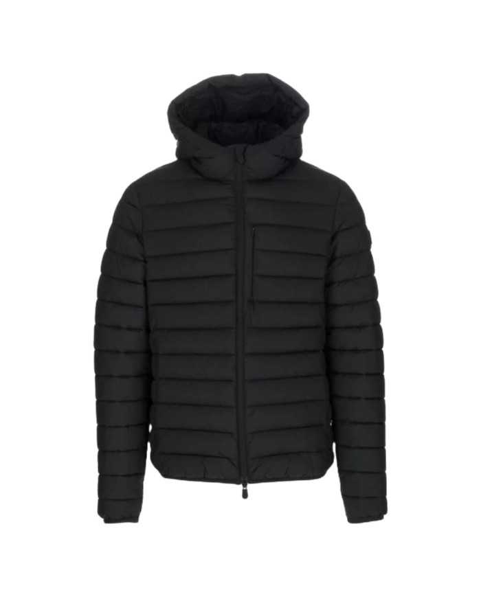 piumino black da uomini waterproof con cappuccio | SAVE THE DUCK piumino black da uomini waterproof con cappuccio | SAVE THE DUCK