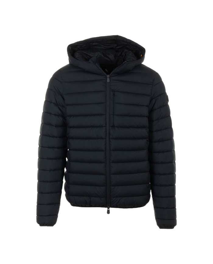 piumino blue black da uomini waterproof con cappuccio | SAVE THE DUCK piumino blue black da uomini waterproof con cappuccio | SAVE THE DUCK