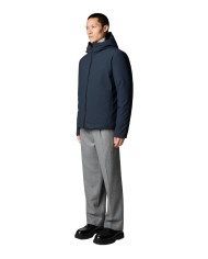 giubbotto blue black da uomo con logo patch sul retro | SAVE THE DUCK giubbotto blue black da uomo con logo patch sul retro | SAVE THE DUCK