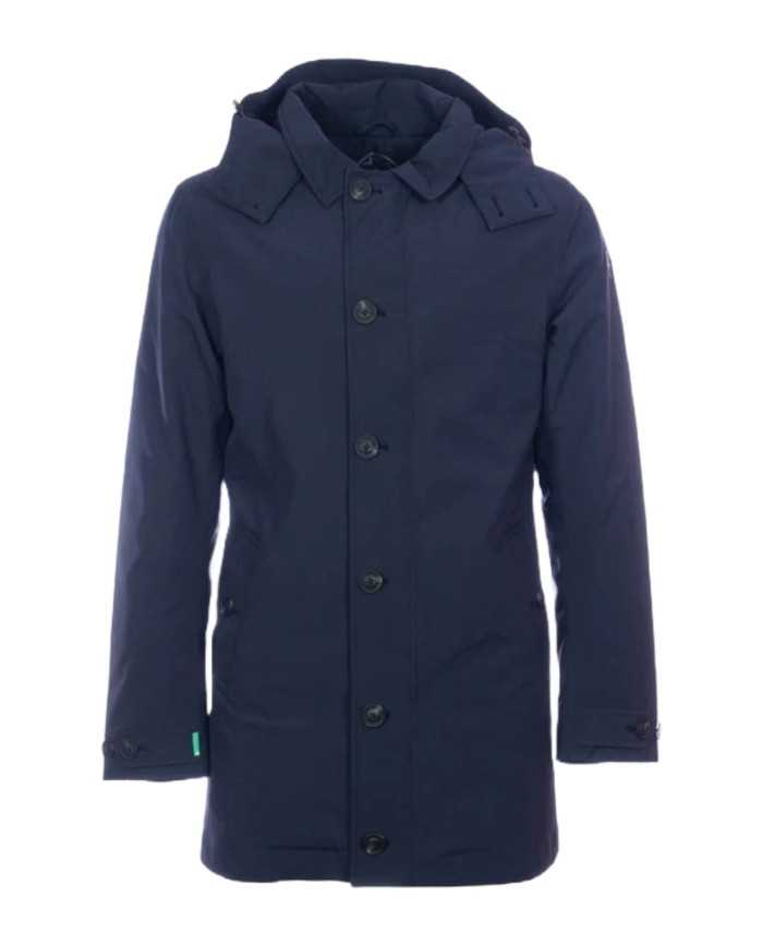 parka blue black da uomo con zip coperta da patta | SAVE THE DUCK parka blue black da uomo con zip coperta da patta | SAVE THE DUCK