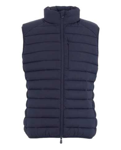 gilet blue black da uomo trapuntato e con collo alto | SAVE THE DUCK gilet blue black da uomo trapuntato e con collo alto | SAVE THE DUCK