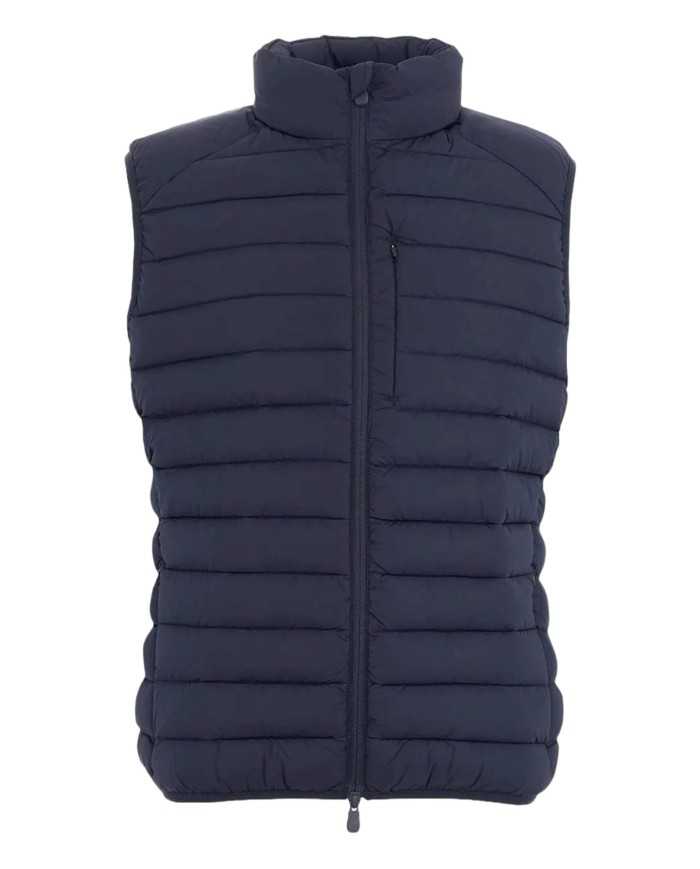 gilet blue black da uomo trapuntato e con collo alto | SAVE THE DUCK gilet blue black da uomo trapuntato e con collo alto | SAVE THE DUCK