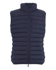 gilet blue black da uomo trapuntato e con collo alto | SAVE THE DUCK