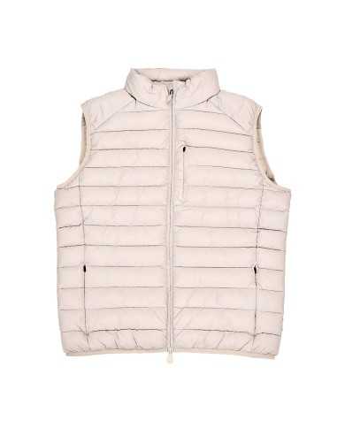 gilet rainy beige da uomo trapuntato e con collo alto | SAVE THE DUCK gilet rainy beige da uomo trapuntato e con collo alto | SAVE THE DUCK