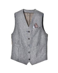 gilet anatrice da uomo con lavorazione a quadri sul retro | BOB gilet anatrice da uomo con lavorazione a quadri sul retro | BOB