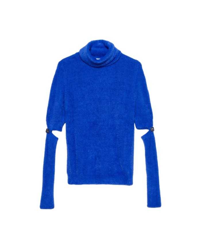 maglia bluette da donna con bottoni logato su maniche | GAELLE maglia bluette da donna con bottoni logato su maniche | GAELLE