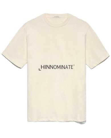 t-shirt bianco/burro da donna con maxi logo avanti | HINNOMINATE t-shirt bianco/burro da donna con maxi logo avanti | HINNOMINATE