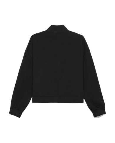 giubbino nero da donna logato frontalmente | HINNOMINATE