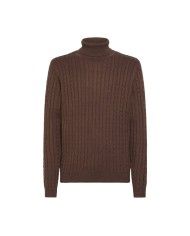 dolcevita testa di moro uomo con logo e lavorazione a trecce | SUN68