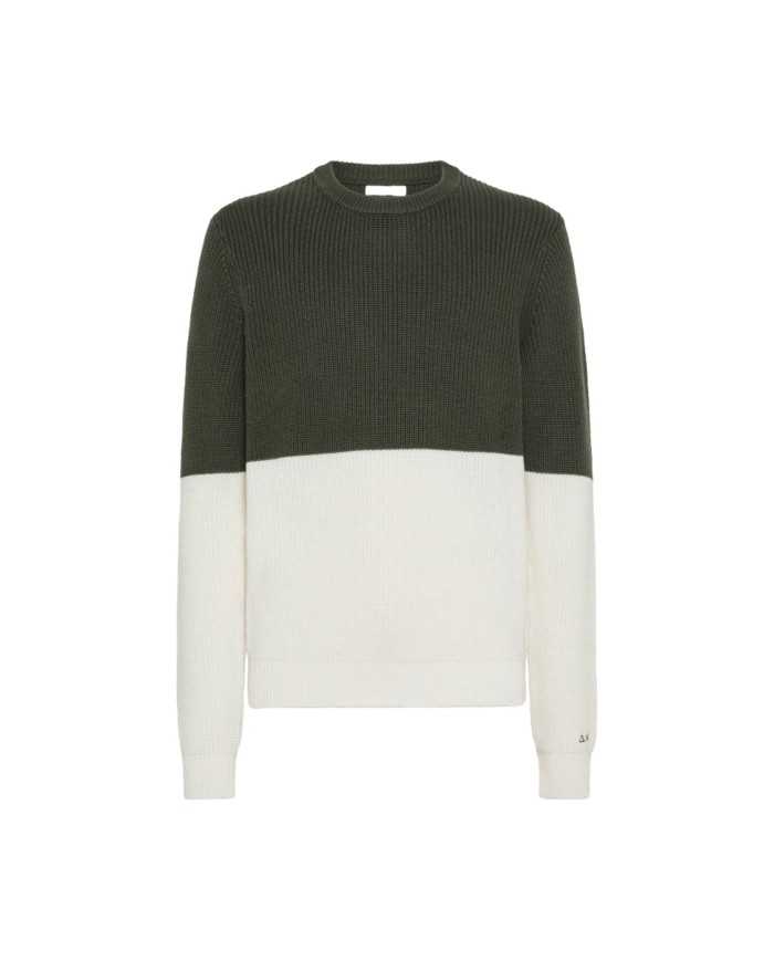 maglia militare scuro da uomo logato su manica | SUN68 maglia militare scuro da uomo logato su manica | SUN68