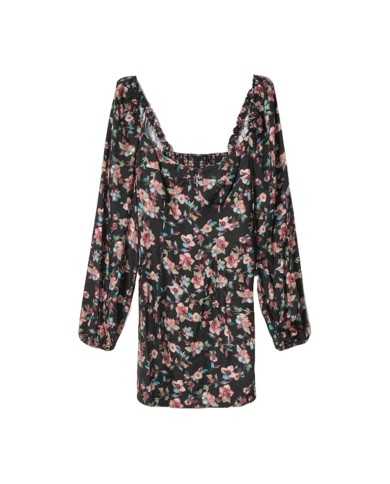 abito bottic/nero da donna con fantasia floreale | MAR DE MARGARITAS