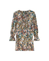 abito da donna con fantasia gauguin ottanio | MAR DE MARGARITAS