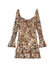 abito gaug/nero da donna con gonna a balze | MAR DE GARGARITAS