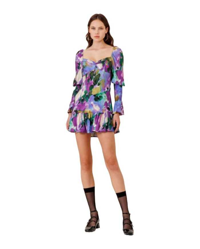 abito van g. purple da donna con scollo a cuore | MAR DE MARGARITAS abito van g. purple da donna con scollo a cuore | MAR DE MARGARITAS
