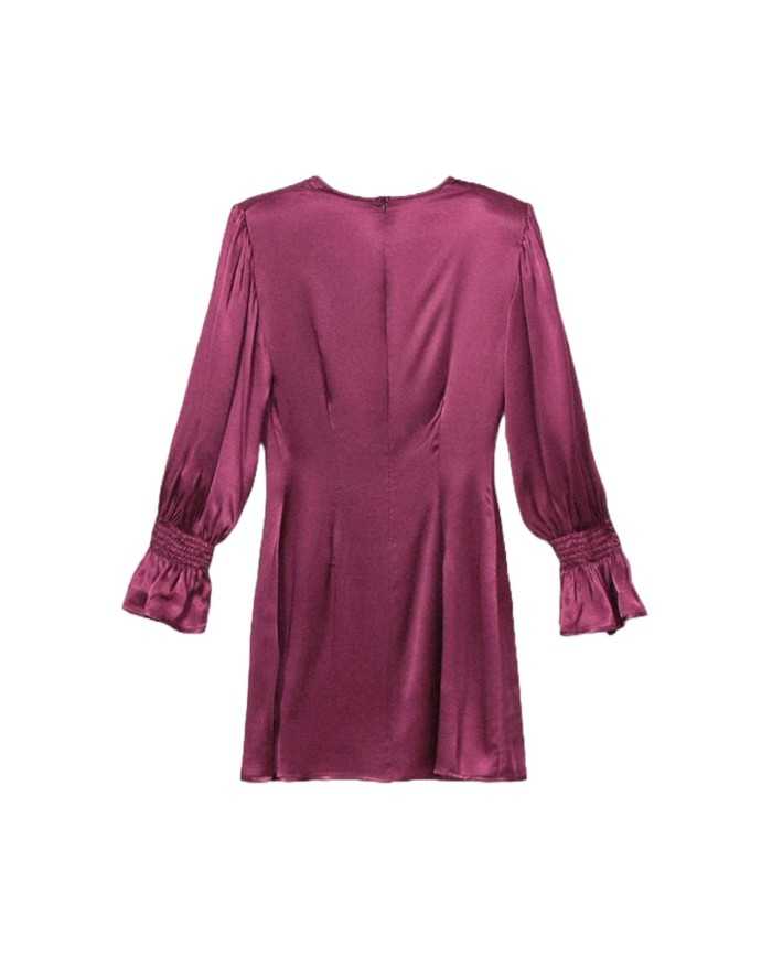 abito bordo da donna con maniche a 3/4 a sbuffo | MAR DE MARGARITAS abito bordo da donna con maniche a 3/4 a sbuffo | MAR DE MARGARITAS