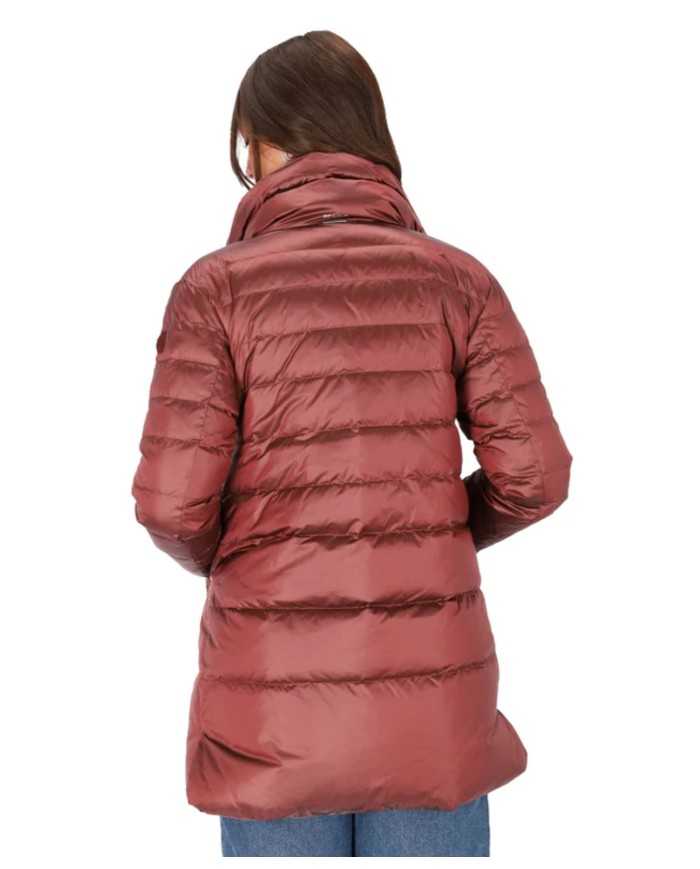 piumino bordeaux da donna con logo patch su manica | PEOPLE OF SHIBUYA piumino bordeaux da donna con logo patch su manica | PEOPLE OF SHIBUYA