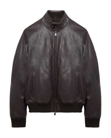 giubbino dark brown da uomo con logo patch su manica | ROY ROGER'S giubbino dark brown da uomo con logo patch su manica | ROY ROGER'S