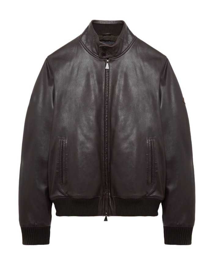 giubbino dark brown da uomo con logo patch su manica | ROY ROGER'S giubbino dark brown da uomo con logo patch su manica | ROY ROGER'S