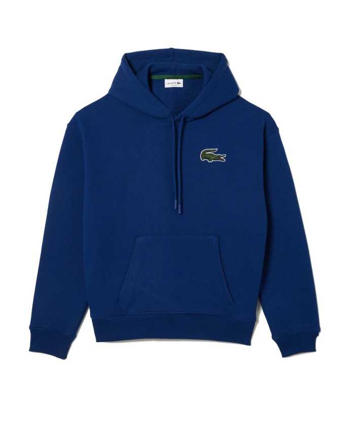 felpa oversize BLU NAVYe da uomo con stemma coccodrillo | LACOSTE felpa oversize BLU NAVYe da uomo con stemma coccodrillo | LACOSTE