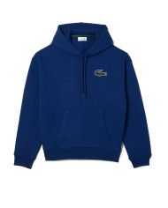 felpa oversize BLU NAVYe da uomo con stemma coccodrillo | LACOSTE