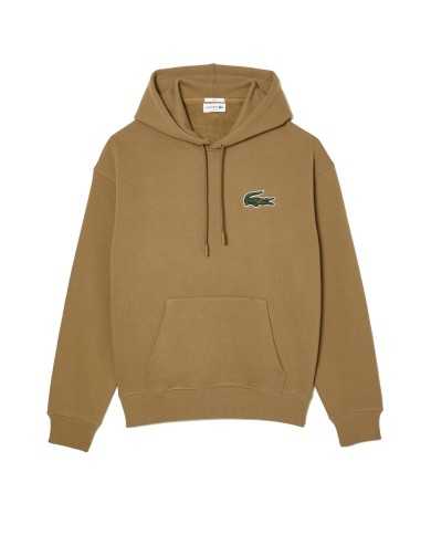 felpa oversize six marrone da uomo con stemma coccodrillo | LACOSTE felpa oversize six marrone da uomo con stemma coccodrillo | LACOSTE