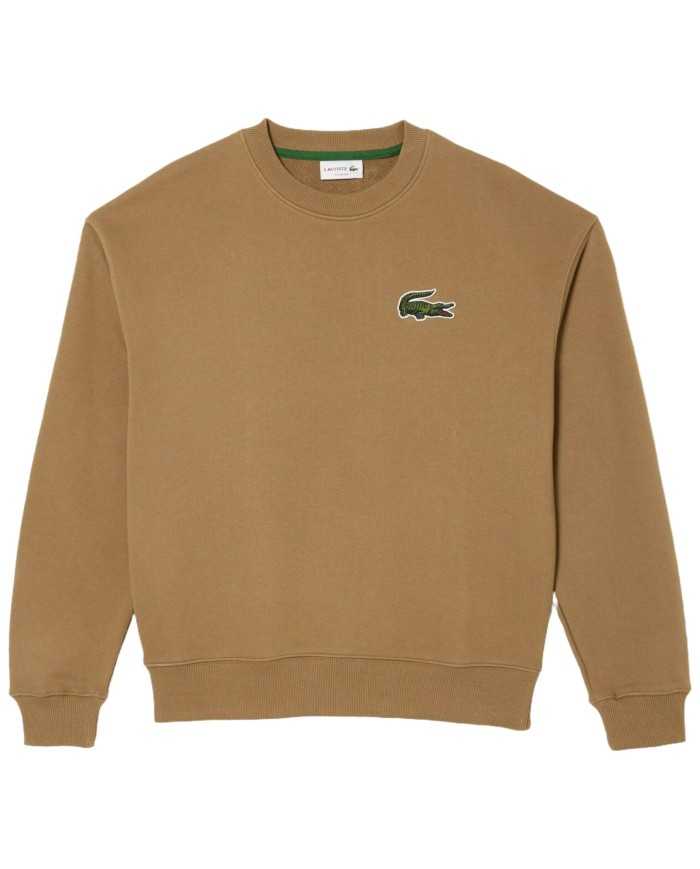 felpa loose fit six marrone da uomo con stemma coccodrillo | LACOSTE felpa loose fit six marrone da uomo con stemma coccodrillo | LACOSTE
