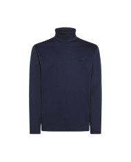 t-shirt navy blue da uomo logata sul petto | SUN68