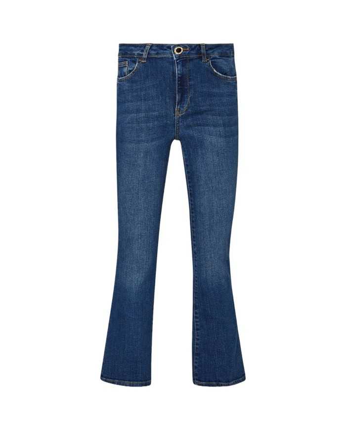 jeans cropped bottom denim da donna con gamba slim | LIU JO jeans cropped bottom denim da donna con gamba slim | LIU JO
