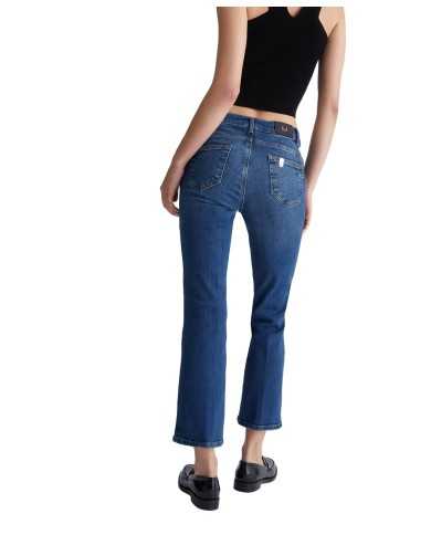 jeans cropped bottom denim da donna con gamba slim | LIU JO
